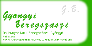 gyongyi beregszaszi business card